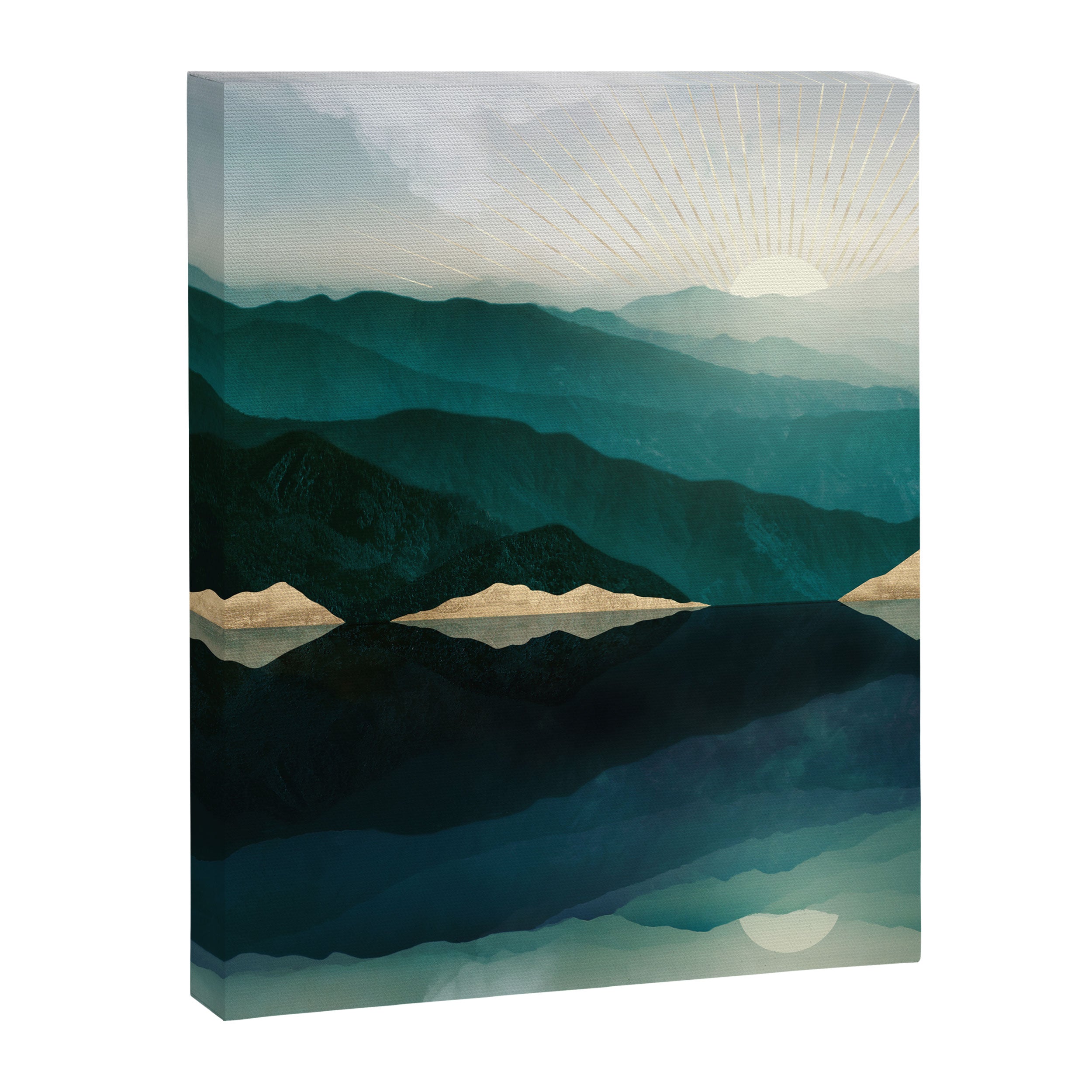 Waters Edge Reflection Canvas Print Gallery Image 8