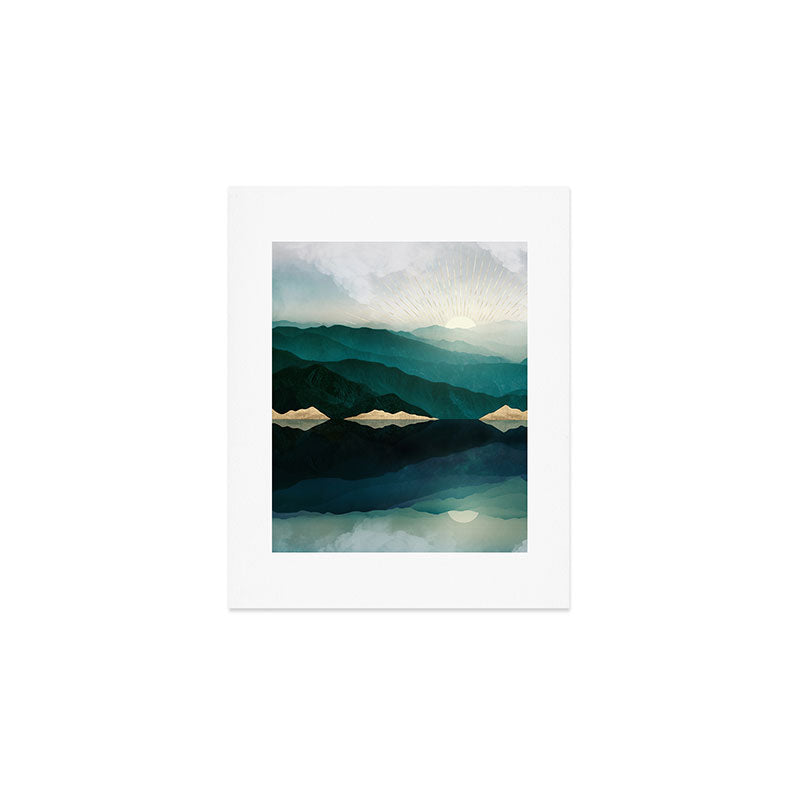 Waters Edge Reflection Art Print Gallery Image 1