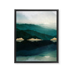 Waters Edge Reflection Framed Canvas Print Gallery Image 8