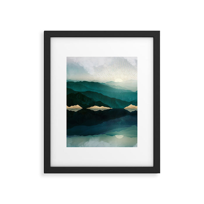 Waters Edge Reflection Framed Art Print Gallery Image 1
