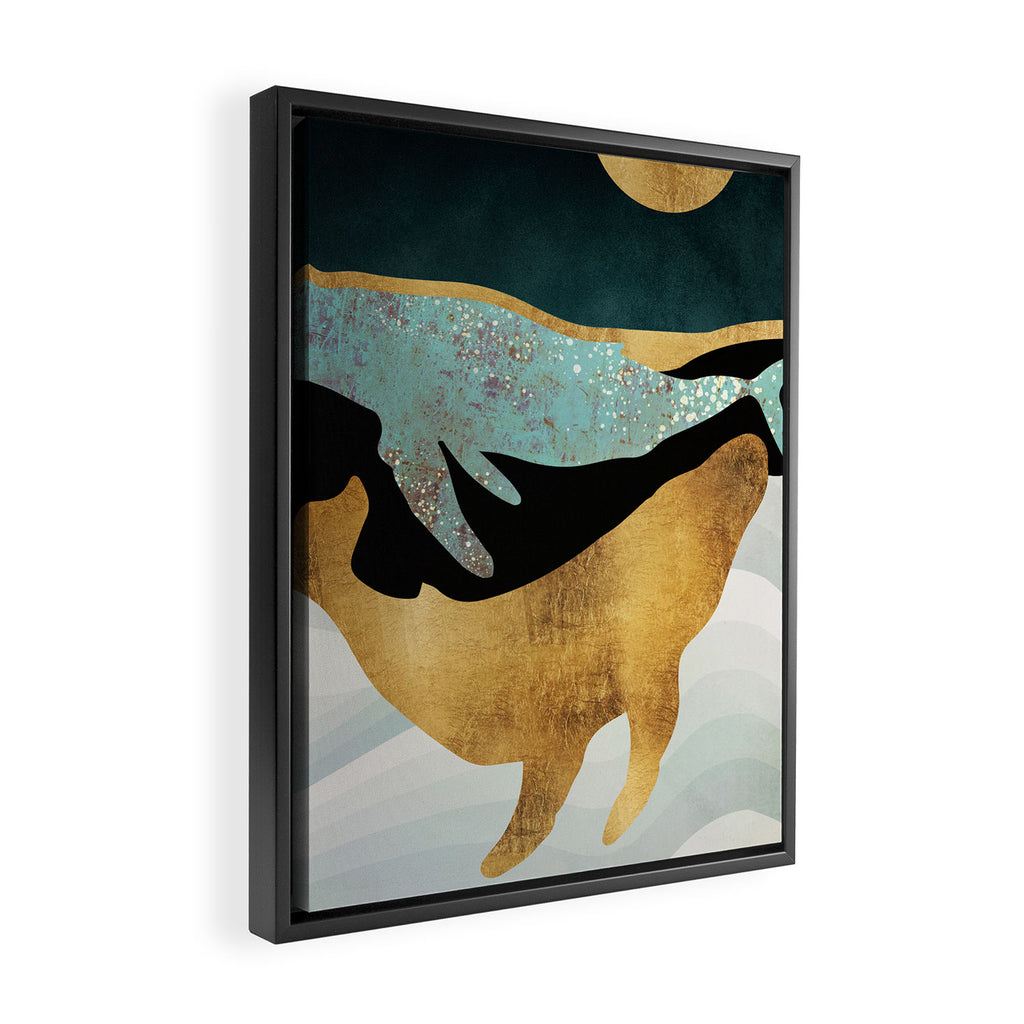 Whale Song Framed Canvas Print Gallery Image 2