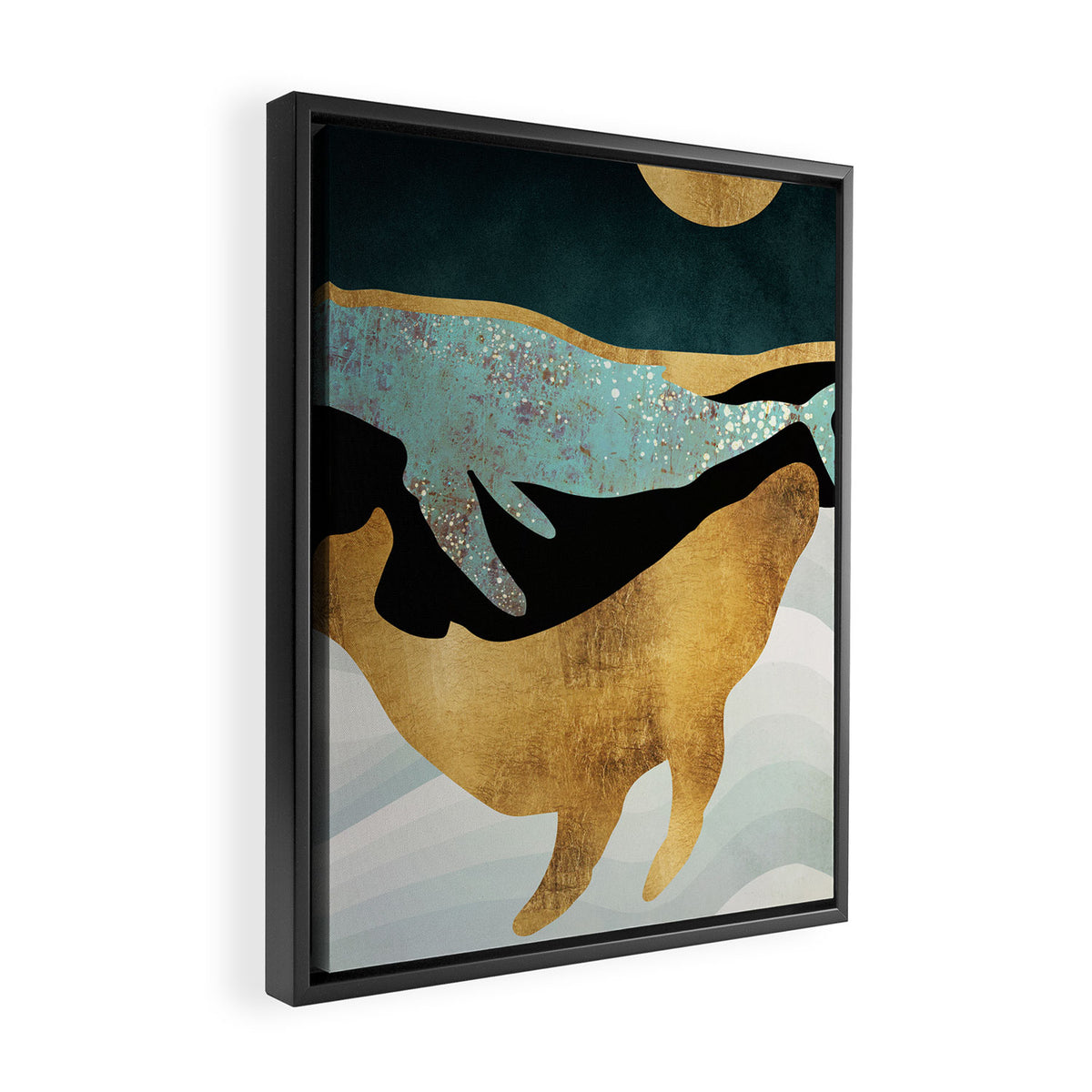 Whale Song Framed Canvas Print Gallery Image 2