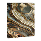 White Gold Agate Abstract Canvas Print Gallery Image 8