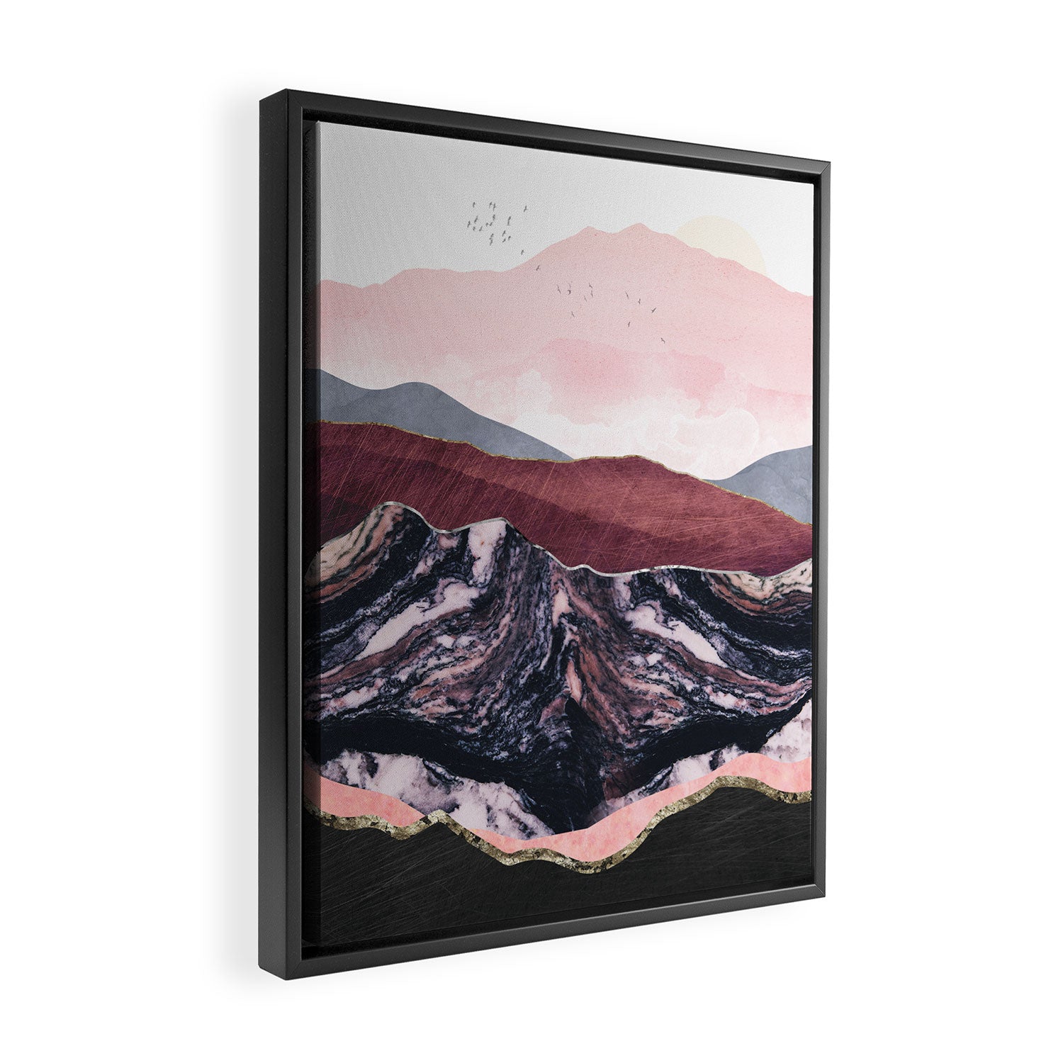 Wine Hills Framed Canvas Print Gallery Image 2