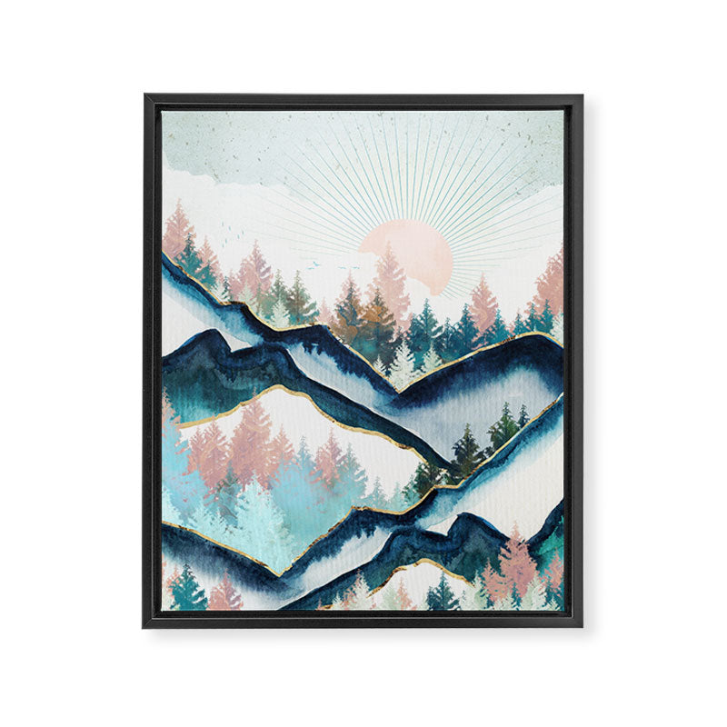 Winter Forest Framed Canvas Print Gallery Image 8