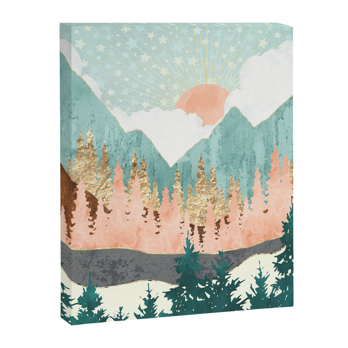 Winter Forest Vista Canvas Print Gallery Image 1