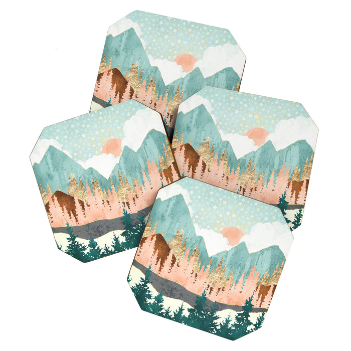 Winter Forest Vista Coaster Gallery Image 1
