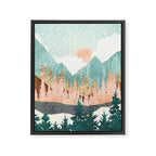Winter Forest Vista Framed Canvas Print Gallery Image 8