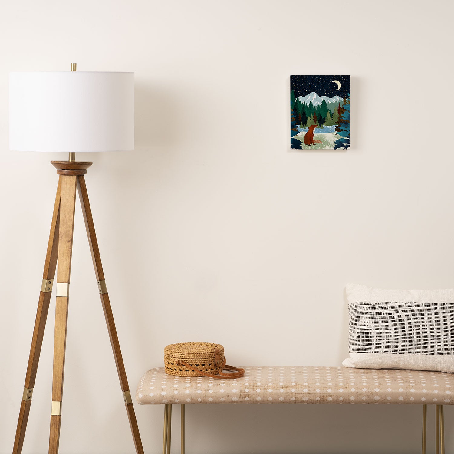 Winter Fox Vista Canvas Print Gallery Image 2