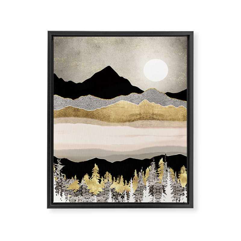 Winter Moon Framed Canvas Print Gallery Image 8