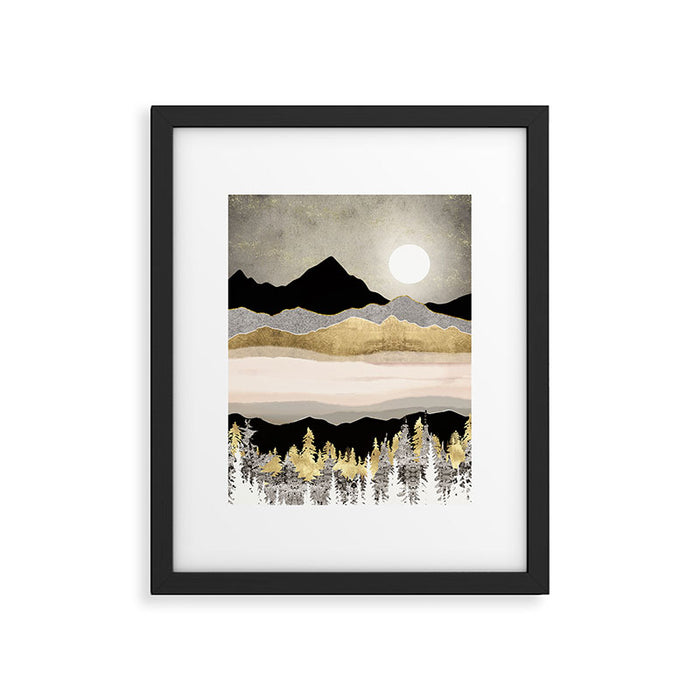 Winter Moon Framed Art Print Gallery Image 1