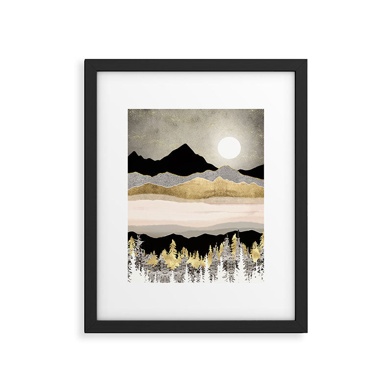 Winter Moon Framed Art Print Gallery Image 6