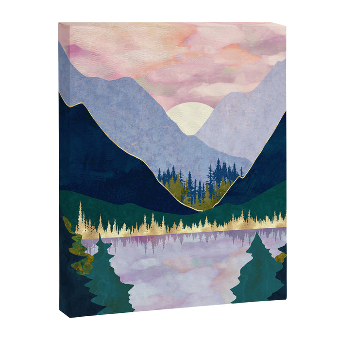 Winter Mountain Lake Canvas Print Gallery Image 1