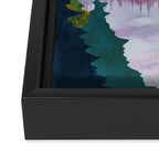 Winter Mountain Lake Framed Canvas Print Gallery Image 3