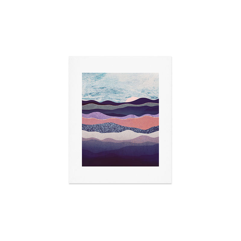 Winter Mountains Art Print Gallery Image 1
