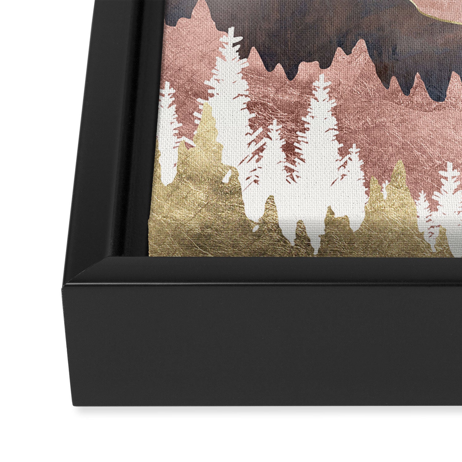 Winter Peaks Framed Canvas Print Gallery Image 3