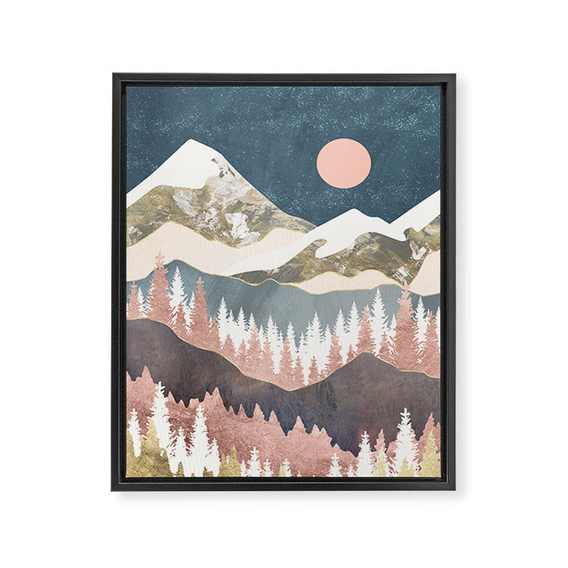 Winter Peaks Framed Canvas Print Gallery Image 8