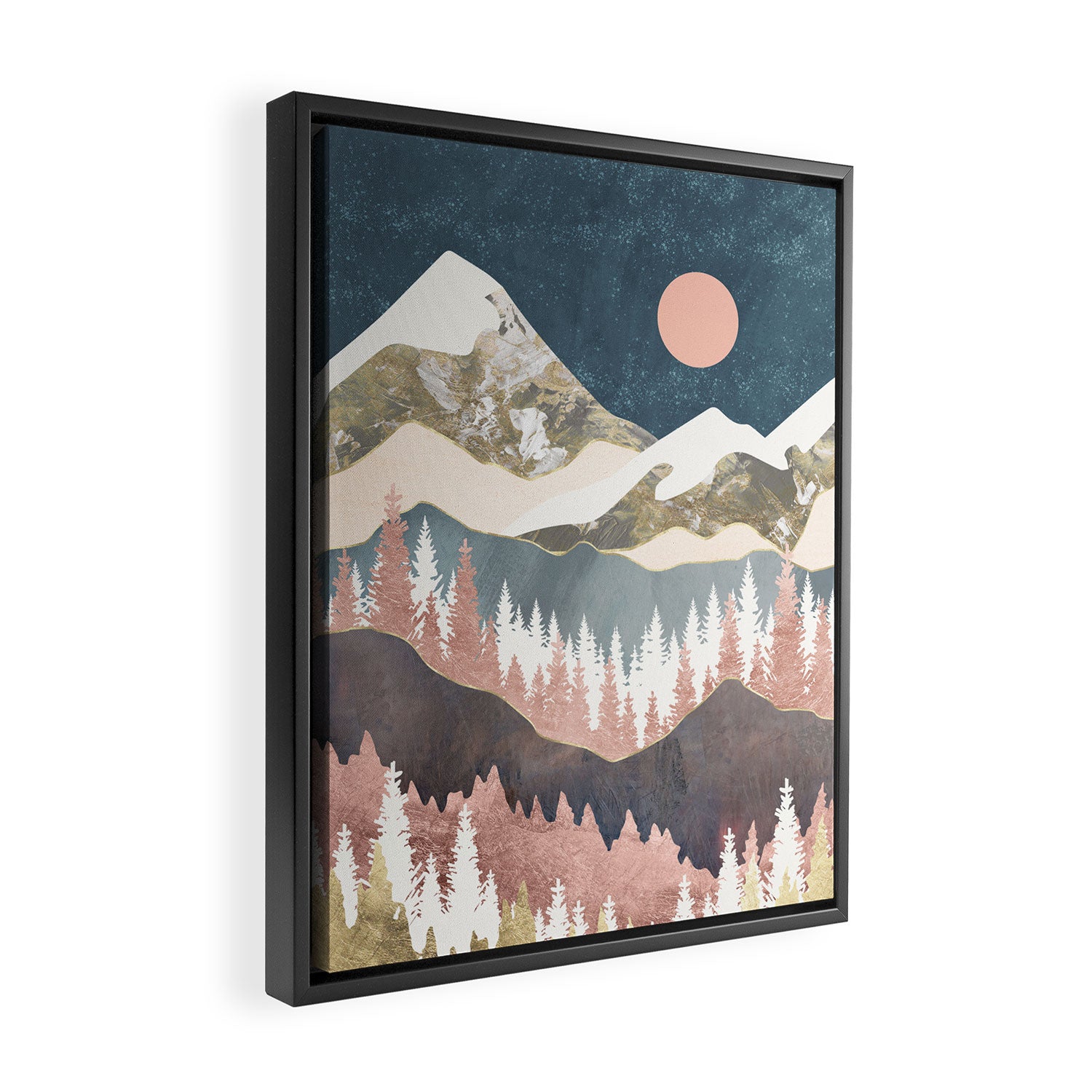 Winter Peaks Framed Canvas Print Gallery Image 2