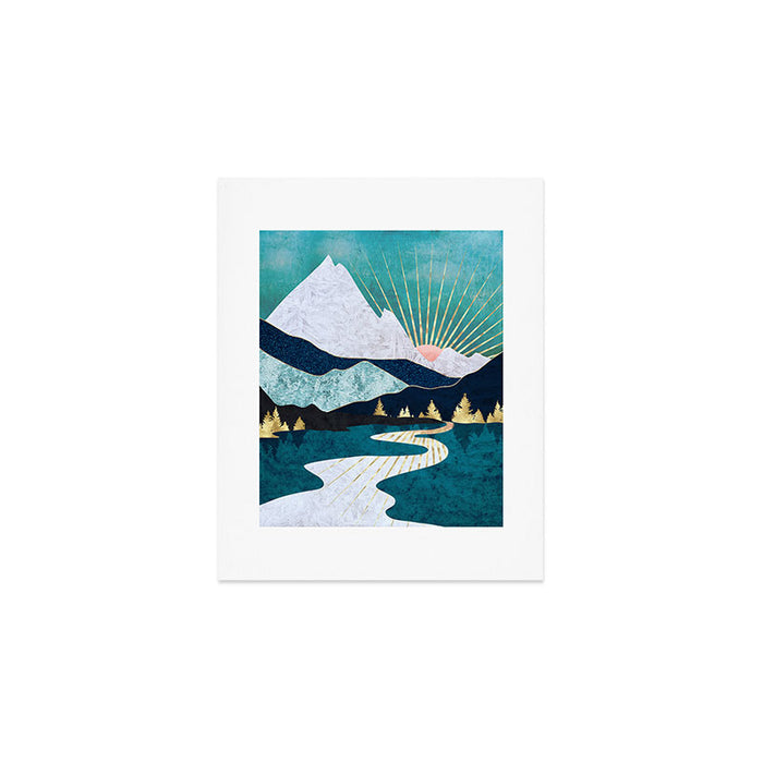 Winter River Art Print Gallery Image 1