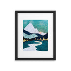 Winter River Framed Art Print Gallery Image 6