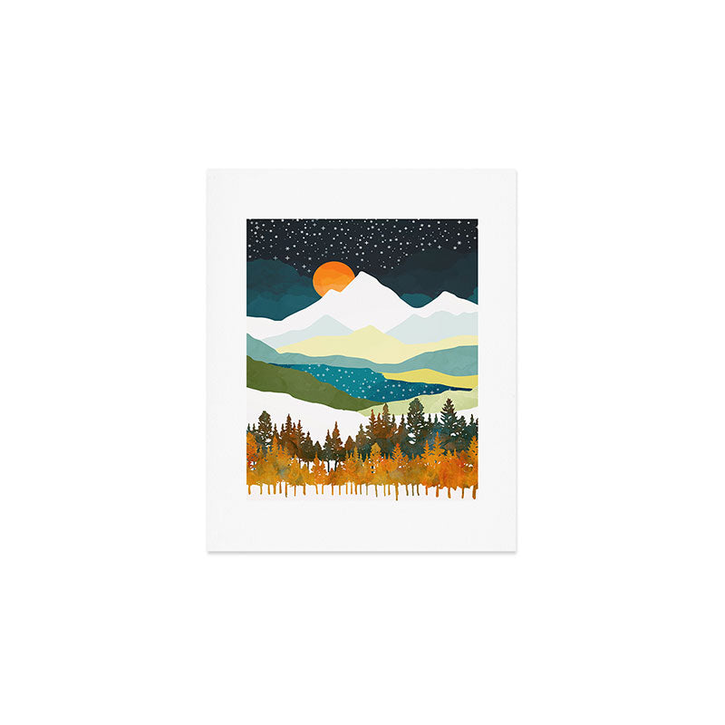 Winters Night Art Print Gallery Image 1