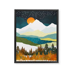 Winters Night Framed Canvas Print Gallery Image 8