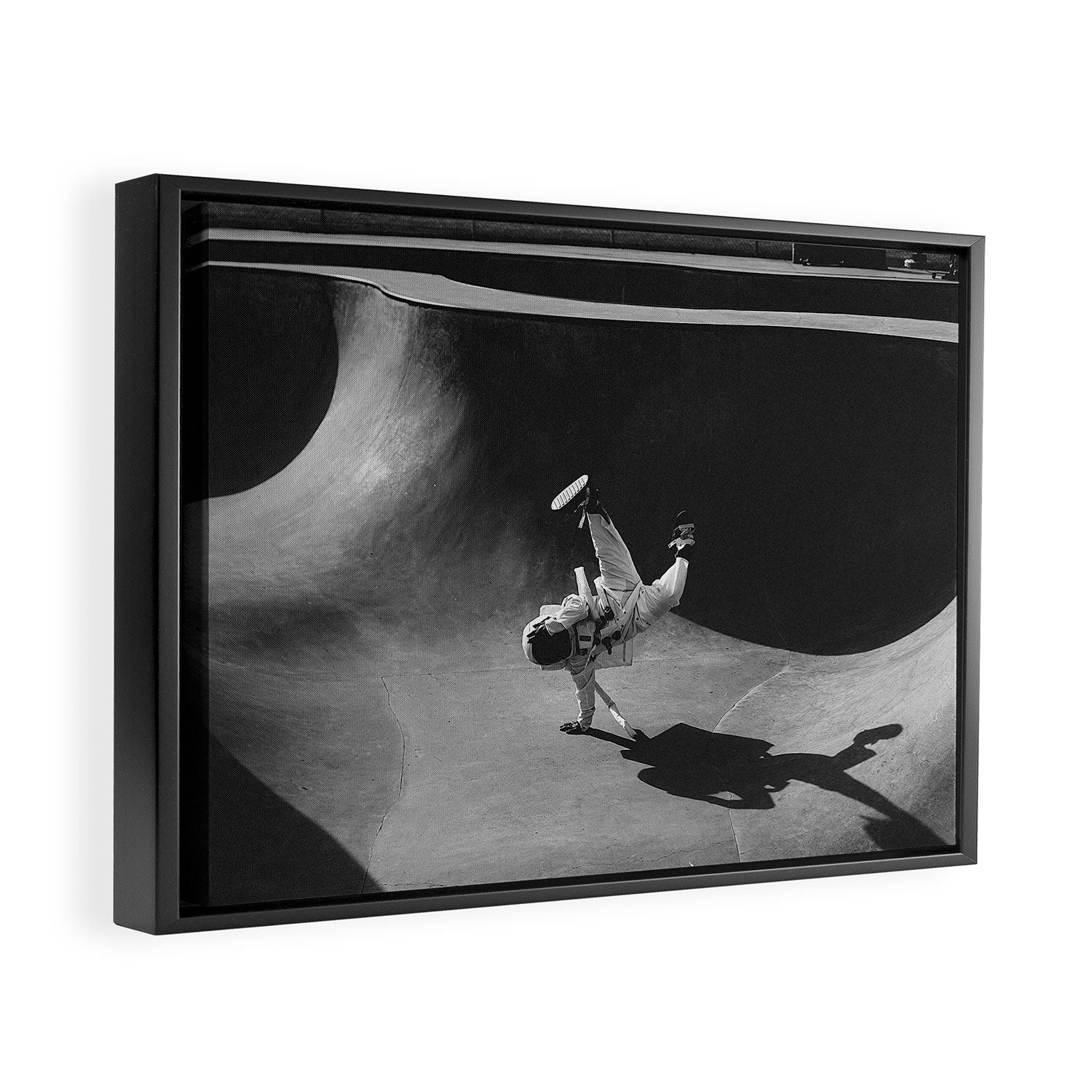 Skatepark Astronaut Framed Canvas Print Gallery Image 2