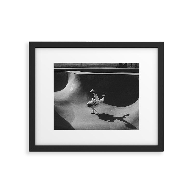Skatepark Astronaut Framed Art Print