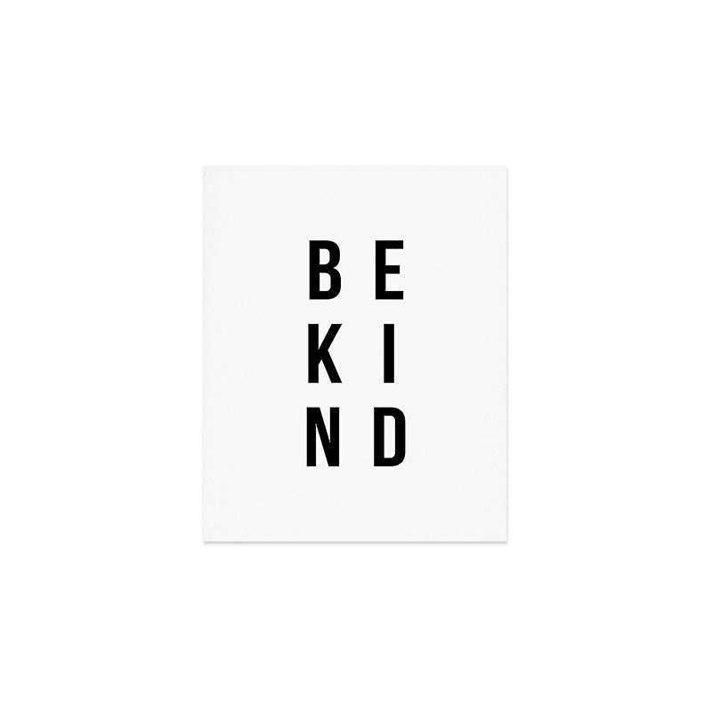Be kind Art Print Gallery Image 1