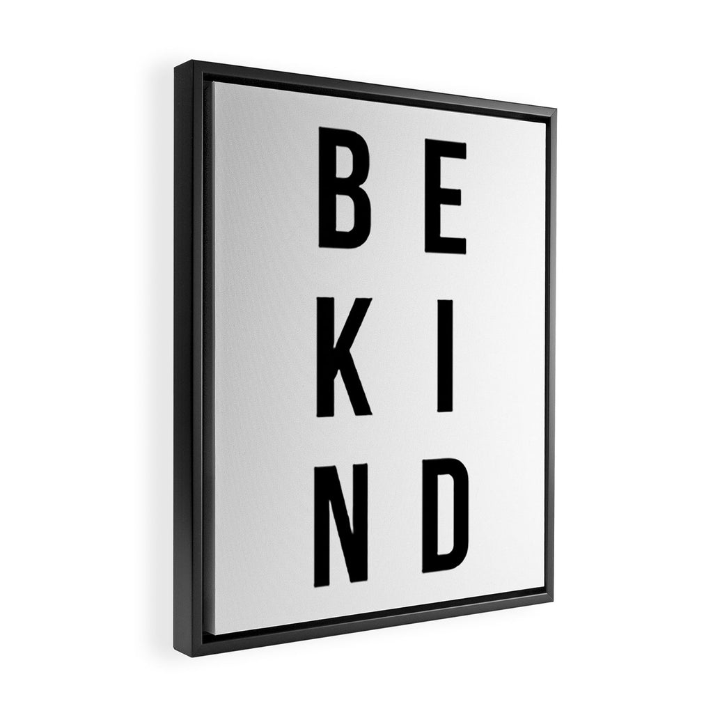 Be kind Framed Canvas Print Gallery Image 2