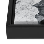 Beach Black And White Framed Canvas Print Gallery Image 3