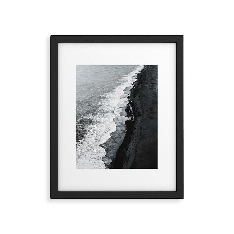 Beach Black And White Framed Art Print Gallery Image 5