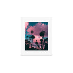California Sunset Palms Photography Art Print Gallery Image 1
