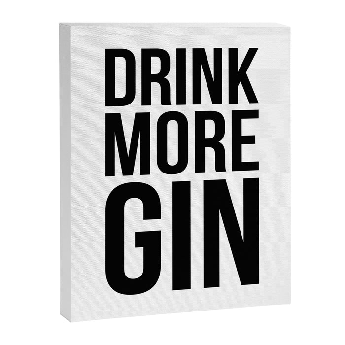 Drink more gin Canvas Print Gallery Image 1