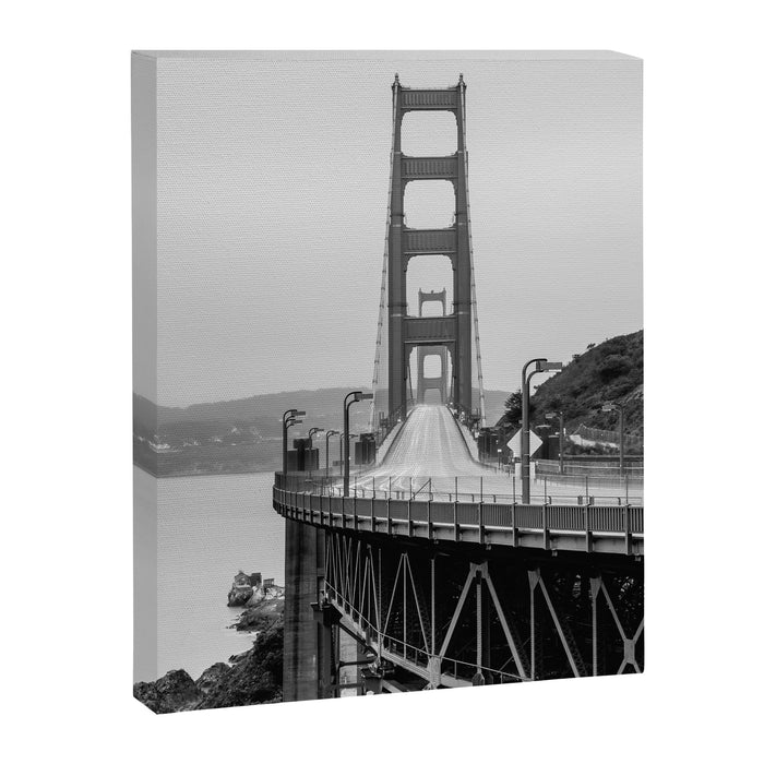 Golden Gate Bridge Black And White Canvas Print Gallery Image 1