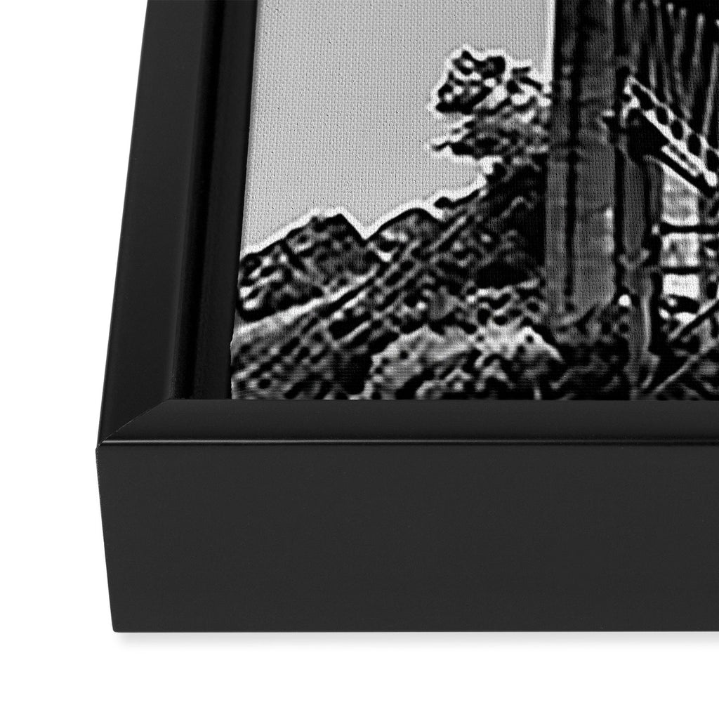 Golden Gate Bridge Black And White Framed Canvas Print Gallery Image 3