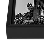 Golden Gate Bridge Black And White Framed Canvas Print Gallery Image 3
