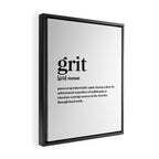 Grit Definition Framed Canvas Print Gallery Image 2