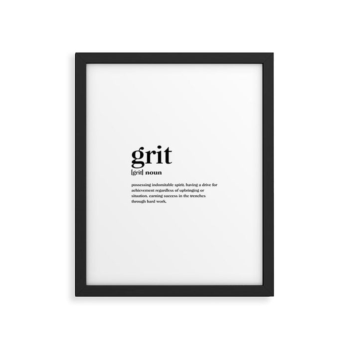 Grit Definition Framed Art Print Gallery Image 1