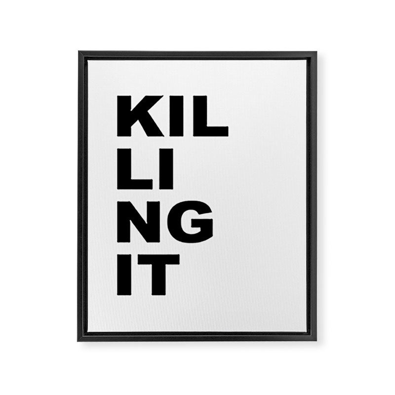 Killing it Framed Canvas Print Gallery Image 6