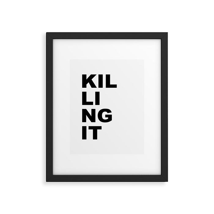 Killing it Framed Art Print Gallery Image 1