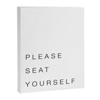 Please Seat Yourself Canvas Print Gallery Image 6