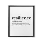 Resilience Definition Framed Canvas Print Gallery Image 6