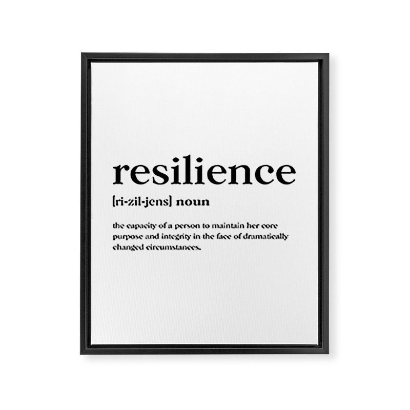 Resilience Definition Framed Canvas Print Gallery Image 6