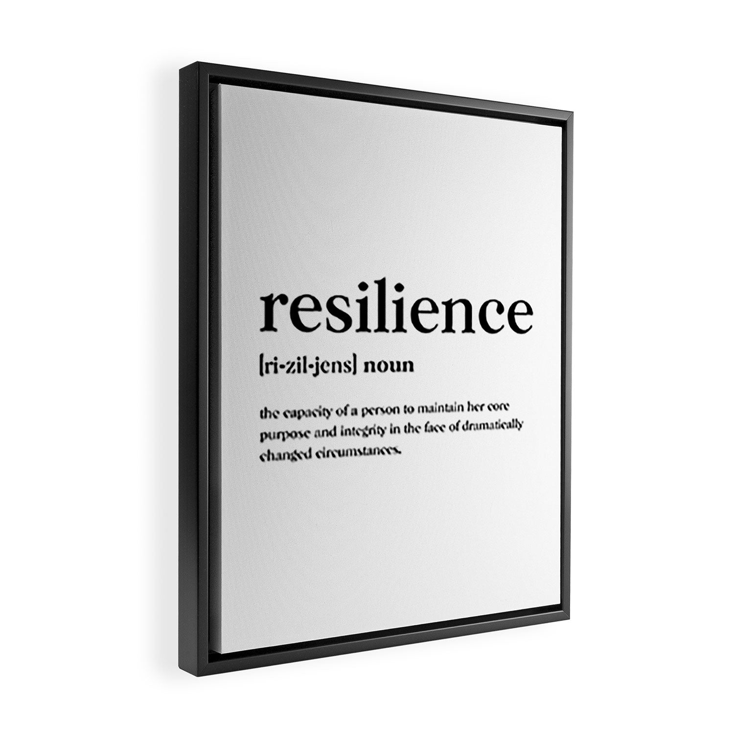 Resilience Definition Framed Canvas Print Gallery Image 2