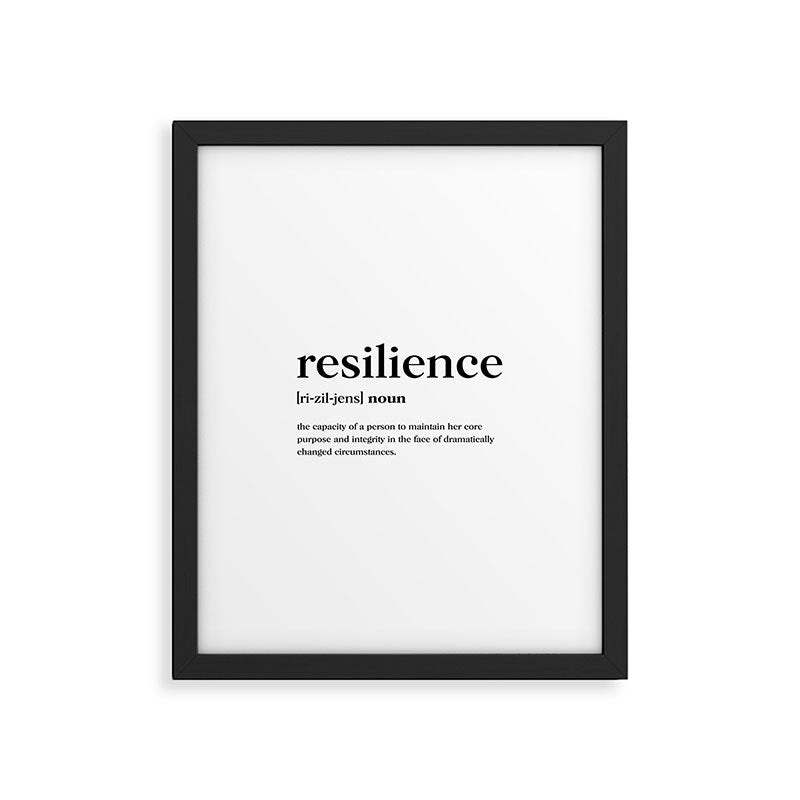 Resilience Definition Framed Art Print Gallery Image 5