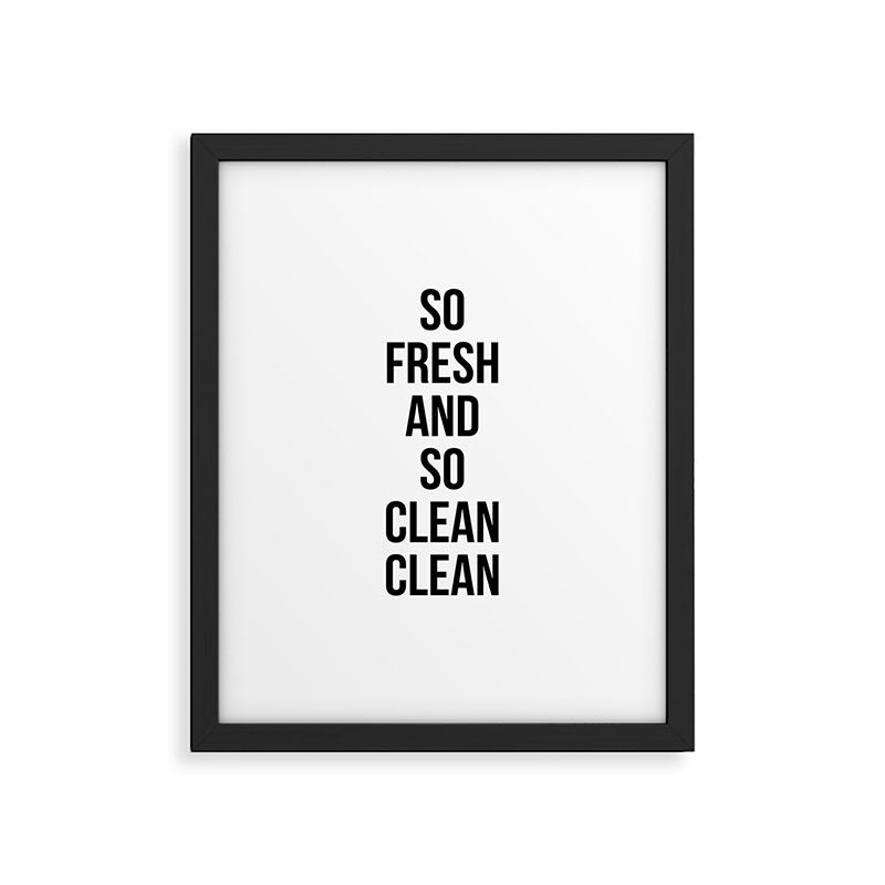 So Fresh And So Clean Clean Framed Art Print Gallery Image 5