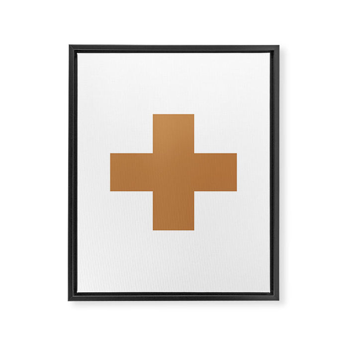 Swiss cross plus Framed Canvas Print Gallery Image 1