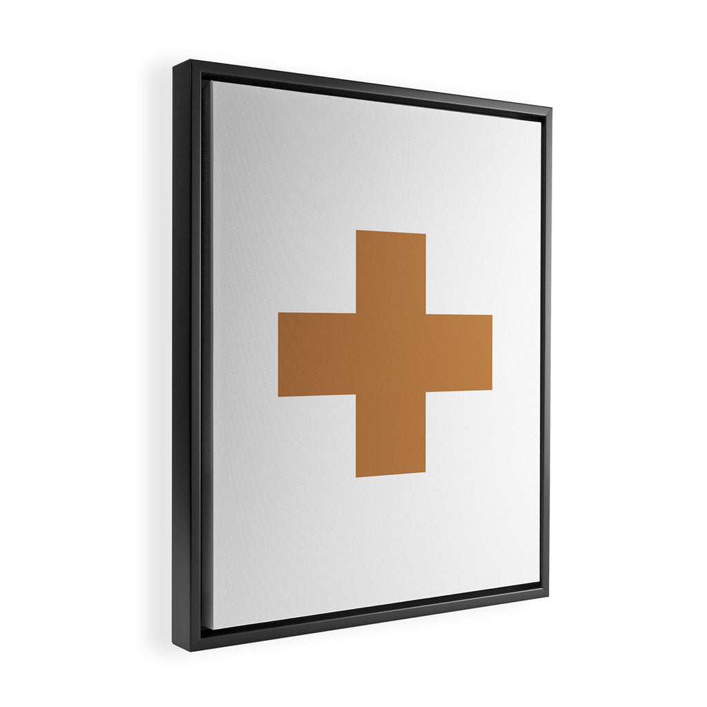 Swiss cross plus Framed Canvas Print Gallery Image 2