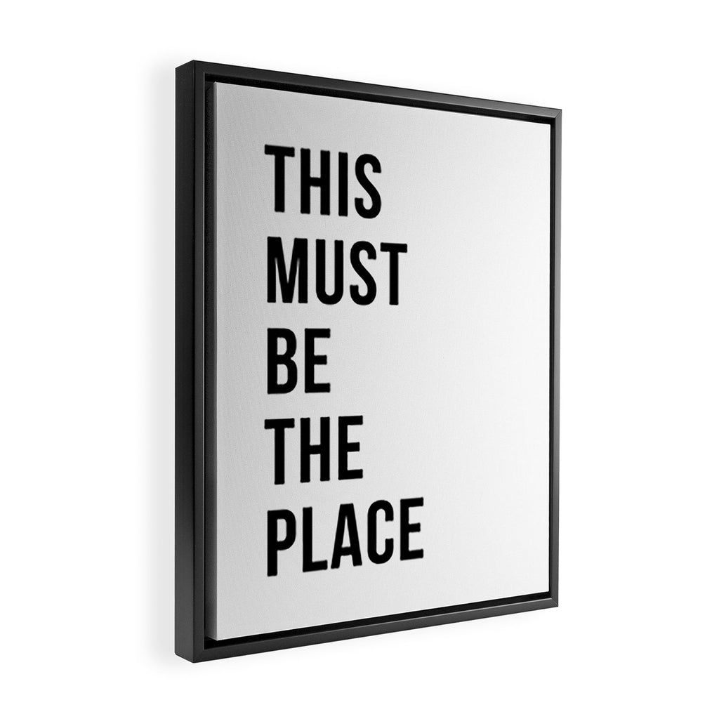 This must be the Place Framed Canvas Print Gallery Image 2